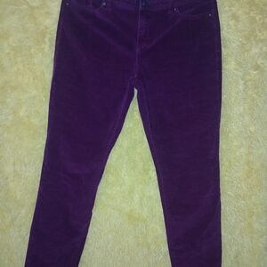 LC Lauren Conrad Maroon Skinny Pants